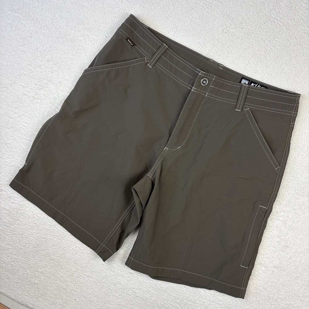 KUHL 'Renegade' Shorts Mens Size 36 Brown Hiking Technical Cargo 10" Outdoor EUC
